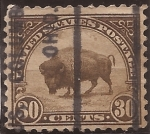 Stamps United States -  American Buffalo 1922 30 centavos