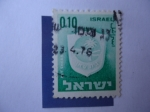 Sellos del Mundo : Asia : Israel : Símbolo - Apuesta Shean - Bet Shean - Serie: Emblemas Municipales.