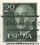 Stamps : Europe : Spain :  (217) SERIE BÁSICA FRANCO. VALOR FACIAL 20 Cts. EDIFIL 1145