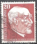 Stamps Germany -  1er aniversario de la muerte del Dr. Leo Baeck.