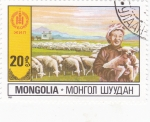 Sellos de Asia - Mongolia -  GANADO LANAR