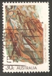 Stamps Australia -  Aboriginal art cave painting