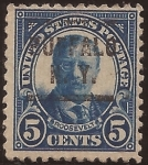 Stamps : America : United_States :  Theodore Roosevelt  1922 5 centavos 11 perf