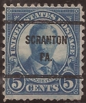 Stamps : America : United_States :  Theodore Roosevelt  1923 5 centavos 11x10 perf