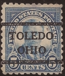 Stamps : America : United_States :  Theodore Roosevelt  1923 5 centavos 9,5 perf