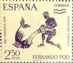 Stamps Spain -  Intercambio m3b 0,40 usd 2,50 ptas. 1968