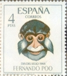 Stamps Spain -  Intercambio cr2f 0,45 usd 4 ptas. 1966