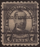 Stamps : America : United_States :  William McKinley 1923 7 centavos 10 perf
