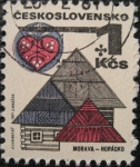 Sellos de Europa - Checoslovaquia -  Roofs and folk art, Horácko