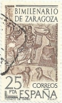 Stamps : Europe : Spain :  BIMILENARIO DE ZARAGOZA. MOSAICO DE ORFEO. EDIFIL 2321