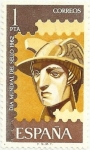 Stamps : Europe : Spain :  DIA MUNDIAL DEL SELLO 1962. DIOS MERCURIO, VALOR FACIAL 1 Pta. EDIFIL 1432