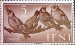 Stamps Spain -  Intercambio cr2f 1,10 usd 5 ptas. 1960