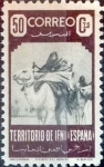 Stamps Spain -  Intercambio jxi 13,50 usd  50 cents. 1947