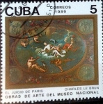 Stamps Cuba -  Intercambio 0,20 usd 5 cent. 1989