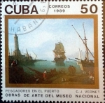 Stamps Cuba -  Intercambio nfb 0,20 usd 50 cent. 1989