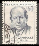 Sellos de Europa - Checoslovaquia -  Antonín Zápotocký