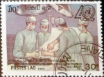 Stamps Laos -  Intercambio 0,20 usd 30 k. 1990