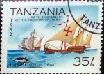 Stamps Tanzania -  Intercambio aexa 0,70 usd 35 sh. 1992