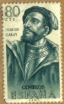 Stamps Spain -  Juan de Garay