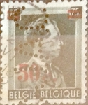 Stamps Belgium -  Intercambio 0,20 usd 50 s. 75 cents. 1938