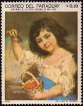Stamps Paraguay -  Niña con cerezas