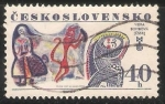 Stamps Czechoslovakia -  Viera Bombová