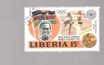 Sellos de Africa - Liberia -  jjoo munich medalla de oro