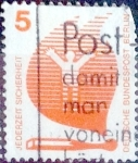 Stamps Germany -  Intercambio 0,20 usd 5 pf. 1971