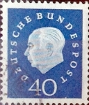 Stamps Germany -  Intercambio 0,90 usd 40 pf. 1959