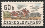 Stamps Czechoslovakia -  Moto Jawa 175