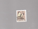 Stamps Tanzania -  mariposa