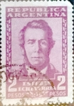 Stamps Argentina -  Intercambio 0,20 usd  2 pesos 1957