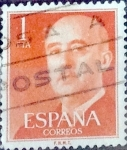 Stamps Spain -  Intercambio 0,20 usd 1 pta. 1954