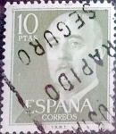 Stamps Spain -  Intercambio 0,20 usd 10,00 ptas. 1955