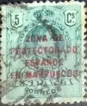 Stamps Spain -  Intercambio 0,20 usd 5 cents. 1916