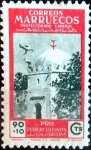 Stamps Spain -  Intercambio cr3f 1,10 usd 90 + 10 cents. 1950