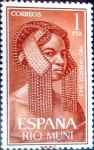 Stamps Spain -  Intercambio cryf 0,25 usd 1 pta. 1962