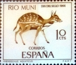 Stamps Spain -  Intercambio nf4b 0,25 usd 10 cents. 1966