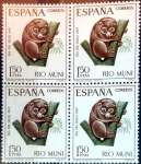 Stamps Spain -  Intercambio 1,20 usd 4 x 1,50 ptas. 1967