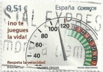 Stamps Spain -  (050) VALORES CÍVICOS. RESPETA LA VELOCIDAD. EDIFIL 4697