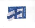 Sellos de Europa - Finlandia -  bandera