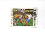 Stamps Tanzania -  copa del mundo 94