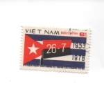 Sellos de Asia - Vietnam -  BANDERA DE CUBA