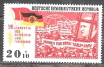 Stamps Germany -  20 aniversario de la liberación del fascismo (DDR).