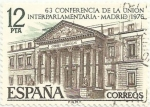 Stamps : Europe : Spain :  LXIII CONFERENCIA DE LA UNIÓN INTERPARLAMENTARIA. CONGRESO DE LOS DIPUTADOS. EDIFIL 2359