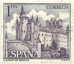 Stamps Spain -  SERIE TURÍSTICA GRUPO I. PAISAJES Y MONUMENTOS. ALCÁZAR DE SEGOVIA. EDIFIL 1546