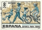 Stamps : Europe : Spain :  DEPORTE PARA TODOS. VALOR FACIAL 8 Pts. EDIFIL 2517