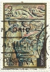 Stamps : Europe : Spain :  (241) NAVIDAD 1973. NACIMIENTO, CAPITEL DE SANTO DOMINGO DE SILOS. EDIFIL 2162