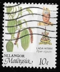 Sellos del Mundo : Asia : Malaysia : Selangor-cambio