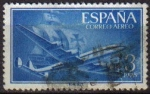 Stamps Spain -  ESPAÑA 1955 1175 Sello Super Constellation y Nao Santa Maria Usado